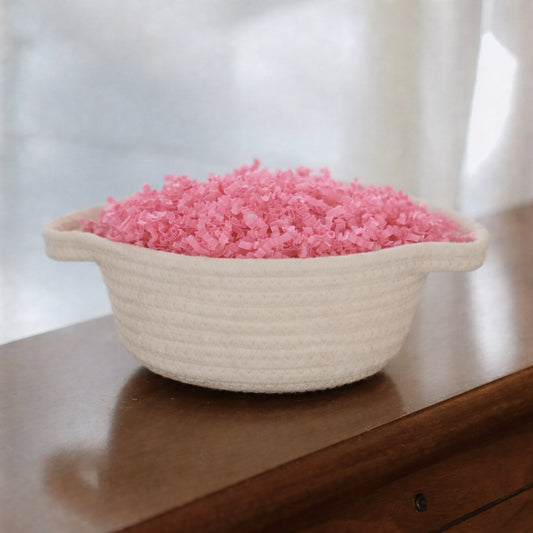 Bitsy Basket with Color Fluff