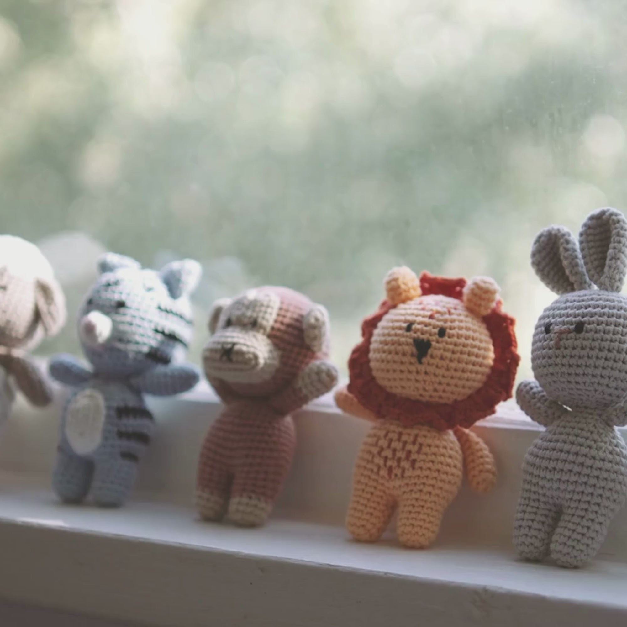 The Bitsy Zoo - Collection of 8 Crochet Stuffed Animals